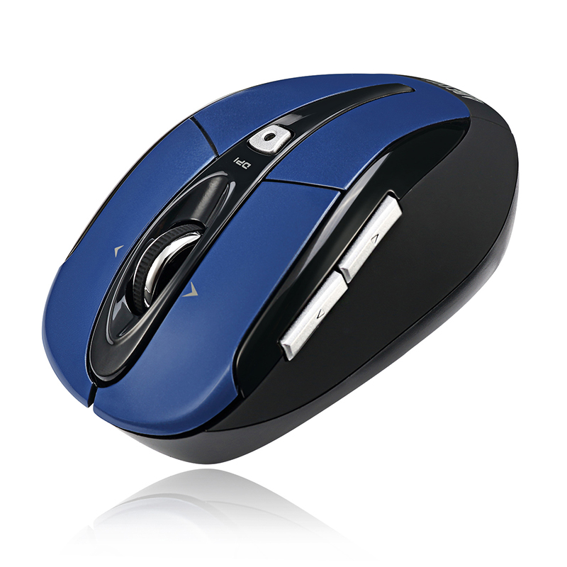 Adesso IMOUSE S60L Mouse - USB - Optical - 6 Button(s) - Blue - Right-handed 